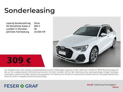 Gebraucht Audi A3 Sportback e-tron S-Line 204 PS (150 kW) 2025 Gletscherweiß metallic Kleinwagen