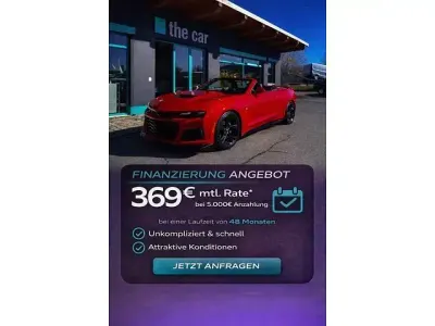 Brugt Chevrolet Camaro SS 461 HK (339 kW) 2020 Rød Cabriolet