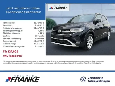 Gebraucht VW T-Cross Goal 116 PS (85 kW) 2025 Deep black perleffekt SUV