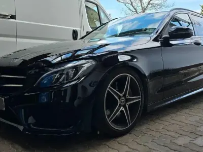 Brugt Mercedes C300 AMG line 245 HK (180 kW) 2017 Sort Stationcar