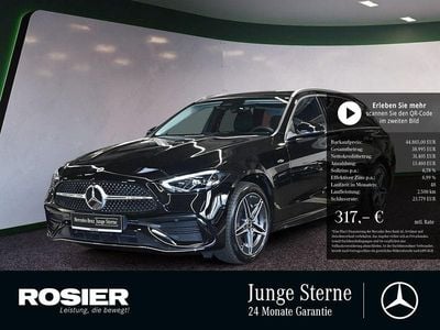 Gebraucht Mercedes C300e AMG 197 PS (144 kW) 2025 Schwarz / obsidianschwarz (metallic) Kombi