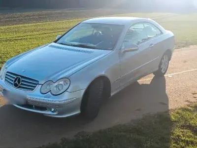 Brugt Mercedes CLK200 Elegance 163 HK (119 kW) 2004 Sølv Coupe