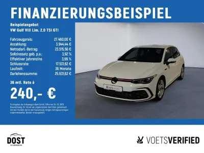 Gebraucht VW Golf VIII GTI 245 PS (180 kW) 2024 Weiß Limousine