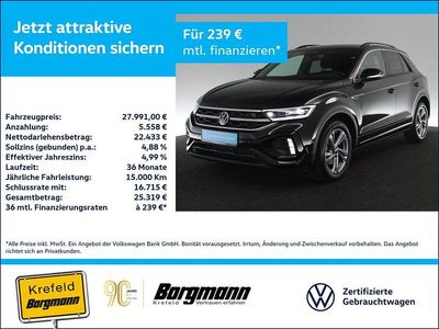 Usata VW T-Roc R-line 110 CV (80 kW) 2024 Nero SUV