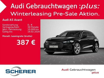 Mythosschwarz metallic (metallic) Gebraucht 2025 Audi A5 Basis Kombi | 49.490 € (Teuer)