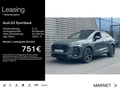 Neu Audi Q3 Sportback Sport 193 PS (141 kW) 2026 Grün SUV