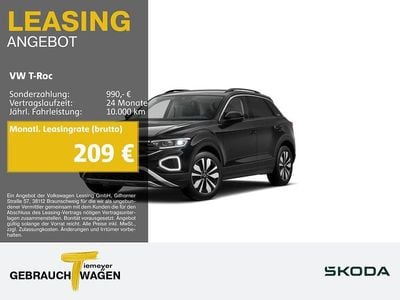 Schwarz Gebraucht 2025 VW T-Roc Goal SUV | 28.390 € (Fairer Preis)