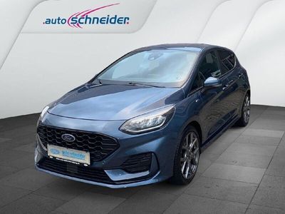 Gebraucht Ford Fiesta ST-Line 101 PS (74 kW) 2022 Chromablau metallic (metallic) Kleinwagen