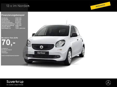 Gebraucht Smart ForFour Passion 71 PS (52 kW) 2016 Weiß Kleinwagen