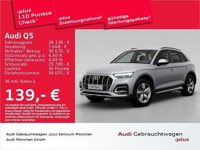 Gebraucht Audi Q5 Advanced Plus 299 PS (219 kW) 2023 Florettsilber metallic SUV