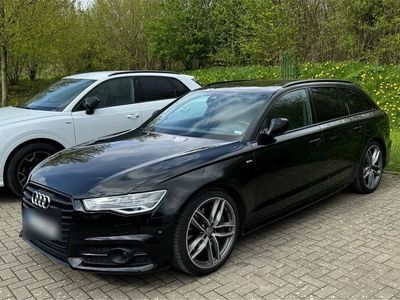 gebraucht Audi A6 320 PS Biturbo SlinePlus Schwarz Matrix Pano AHK Bose