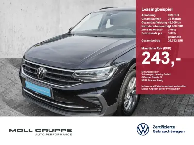 Gebraucht VW Tiguan Life 150 PS (110 kW) 2023 Deep black perleffekt (metallic) SUV