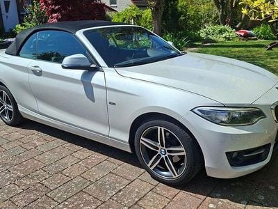 Usata BMW 218 Sport Line 136 CV (100 kW) 2016 Bianco Cabrio