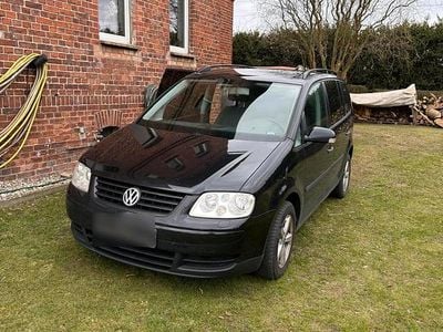 Gebraucht VW Touran 102 PS (75 kW) 2004 Schwarz Van / Kleinbus