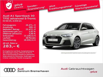 Tausilber metallic Gebraucht 2025 Audi A1 Sportback Advanced Plus Kleinwagen | 26.471 € (Fairer Preis)