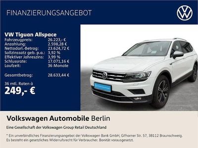 Gebraucht VW Tiguan Allspace Highline 200 PS (147 kW) 2021 Weiß SUV