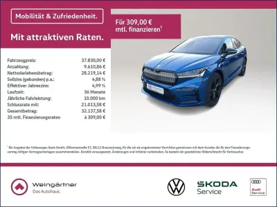 Gebraucht Skoda Enyaq iV Lounge 219 kW (299 PS) 2022 Blau SUV