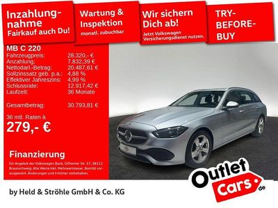 Gebraucht Mercedes C220 Avantgarde 200 PS (147 kW) 2022 Hightechsilber metallic Kombi