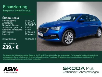 Gebraucht Skoda Scala Style 150 PS (110 kW) 2023 Raceblau metallic Kleinwagen