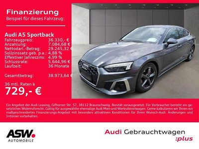Gebraucht Audi A5 Sportback S-Line 245 PS (180 kW) 2020 Daytonagrau perleffekt Kleinwagen