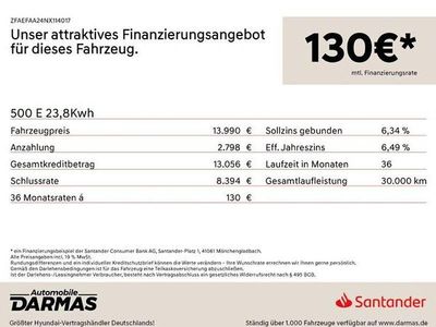 Gebraucht Fiat 500e 69 kW (95 PS) 2022 Schwarz Kleinwagen