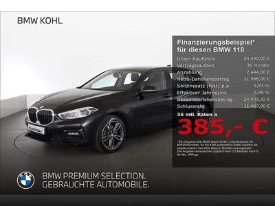 Gebraucht BMW 118 Sport Line 136 PS (100 kW) 2023 Schwarz Kleinwagen