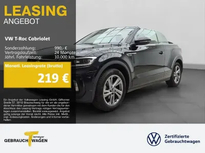Gebraucht VW T-Roc Cabriolet R-line 150 PS (110 kW) 2025 Schwarz Cabrio