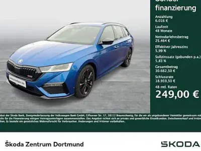 Gebraucht Skoda Octavia RS 200 PS (147 kW) 2024 Blau Kombi