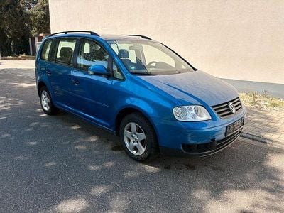 Second-hand VW Touran Conceptline 105 CP (77 kW) 2006 Albastru Monovolum