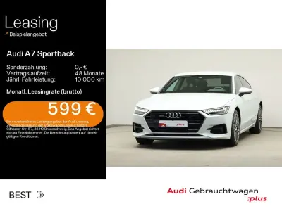 Gebraucht Audi A7 S-Line 299 PS (219 kW) 2023 Gletscherweiß metallic Limousine