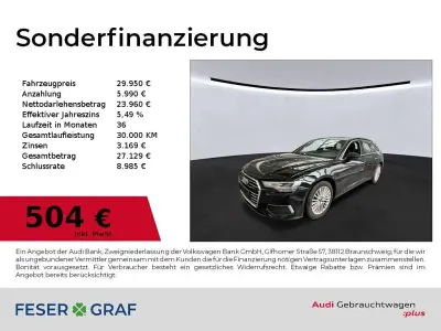 Gebraucht Audi A6 Design 204 PS (150 kW) 2022 Mythosschwarz metallic Kombi