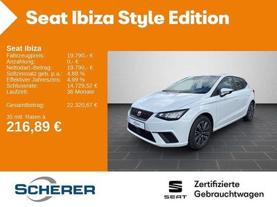 Gebraucht Seat Ibiza Style 116 PS (85 kW) 2024 Nevada weiß metallic (metallic) Kleinwagen