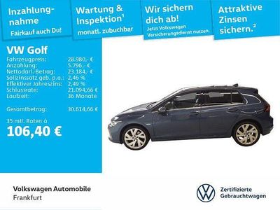 Gebraucht VW Golf VIII Edition 150 PS (110 kW) 2024 Anemonenblau metallic/schwarz Limousine