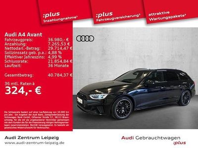 Mythosschwarz metallic Gebraucht 2024 Audi A4 S-Line Kombi | 36.980 € (Fairer Preis)
