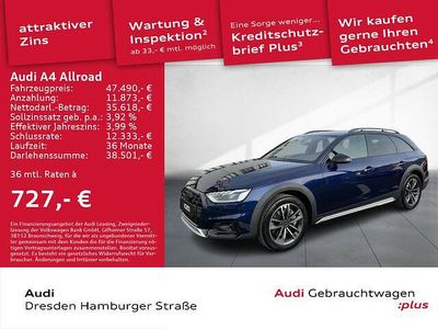 Navarrablau metallic Gebraucht 2024 Audi A4 Allroad Ambiente Kombi | 47.490 € (Etwas zu teuer)