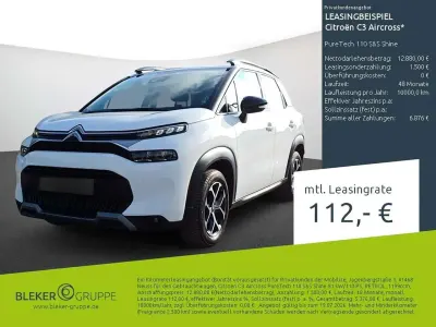 Gebraucht Citroën C3 Aircross Shine 110 PS (80 kW) 2023 Weiß SUV
