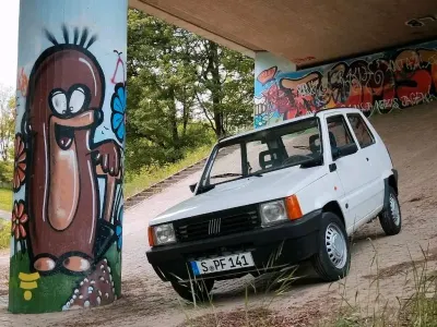 Usata Fiat Panda Young 40 CV (29 kW) 1999 Bianco Utilitaria