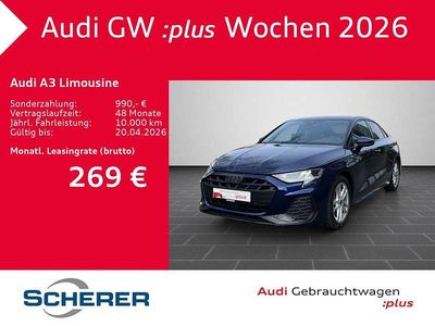 Gebraucht Audi A3 S-Line 150 PS (110 kW) 2025 Navarrablau metallic Limousine