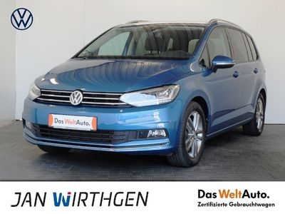 Gebraucht VW Touran Join 150 PS (110 kW) 2018 Blau metallic Van / Kleinbus