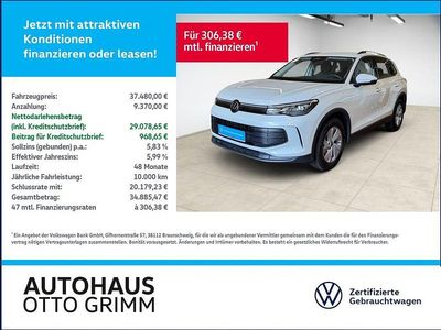 Weiß (oryxweißperlmutteffekt) Gebraucht 2024 VW Tiguan Basis SUV | 37.480 € (Fairer Preis)