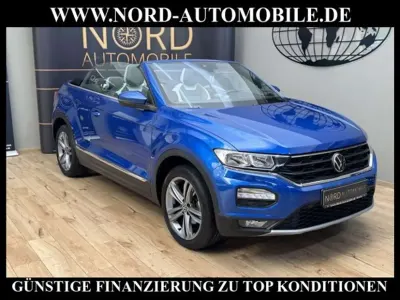 Gebraucht VW T-Roc Cabriolet Style 150 PS (110 kW) 2021 Ravennablau metallic (metallic) Cabrio