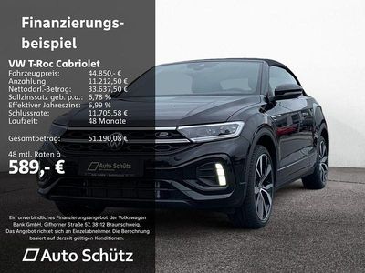 Neu VW T-Roc Cabriolet R-line 150 PS (110 kW) 2025 Deep black perleffekt / schwarz Cabrio