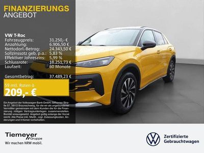 Neu VW T-Roc Life 116 PS (85 kW) 2026 Gelb SUV