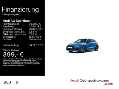 Gebraucht Audi A3 S-Line 204 PS (150 kW) 2023 N6 turboblau Limousine