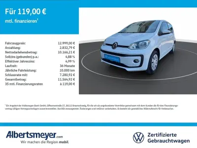 Usado VW up! Move 65 HP (47 kW) 2022 Branco Citadino