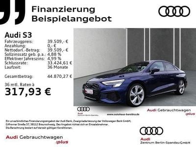 Blau Gebraucht 2024 Audi S3 Ambiente Limousine | 39.277 € (Guter Preis)