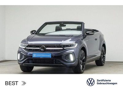 Gebraucht VW T-Roc Cabriolet Style 150 PS (110 kW) 2022 Rauchgrau metallic/schwarz (metallic) Cabrio
