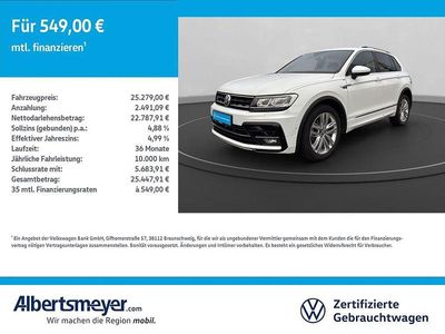 Weiß Gebraucht 2018 VW Tiguan Highline SUV | 25.279 € (Superpreis)