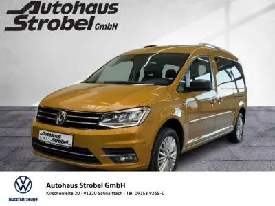 Gebraucht VW Caddy Highline 125 PS (91 kW) 2018 Sandstorm yellow metallic Van / Kleinbus