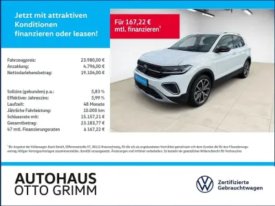 Gebraucht VW T-Cross Style 150 PS (110 kW) 2024 Pure white SUV
